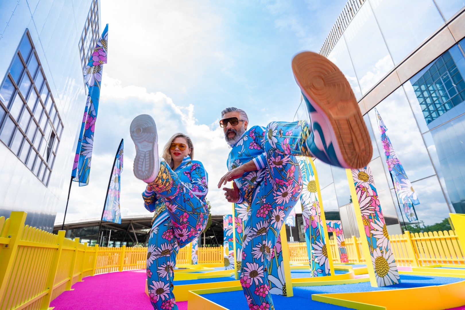 Short-form video production London — Wild Swing Mini Golf, Canteen Courtyard Greenwich Peninsula