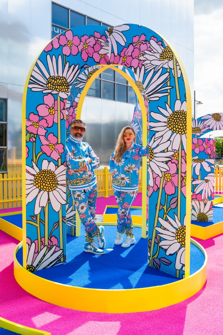 Social media video production London — nature-inspired mini golf installation at Greenwich Peninsula